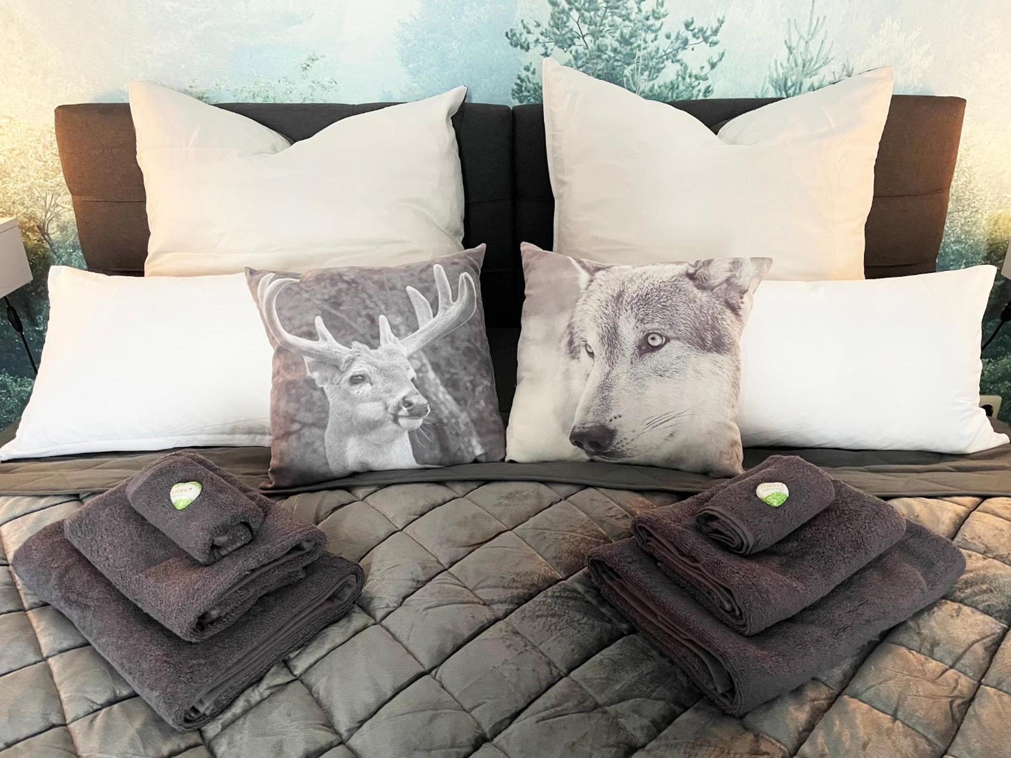 Magic Forest Design Apartment, 65 Zoll Tv, Waschtrockner, Lage, Am Markt Gera